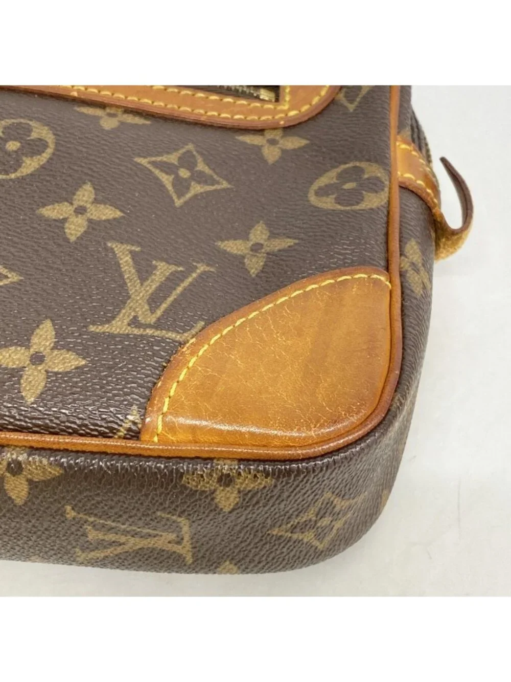 Louis Vuitton Clutch Monogram Marly Dragonne GM Brown